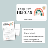 Boho Rainbow - Personalized Fill - in Letter Template - The Note House