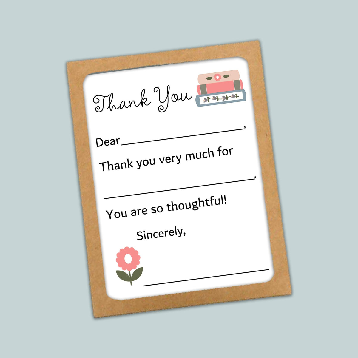 Books - Fill - in Thank You Cards - The Note House