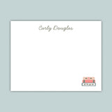 Books - Personalized Flat Note Card - The Note House