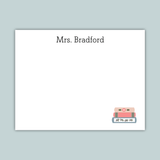 Books - Personalized Flat Note Card - The Note House