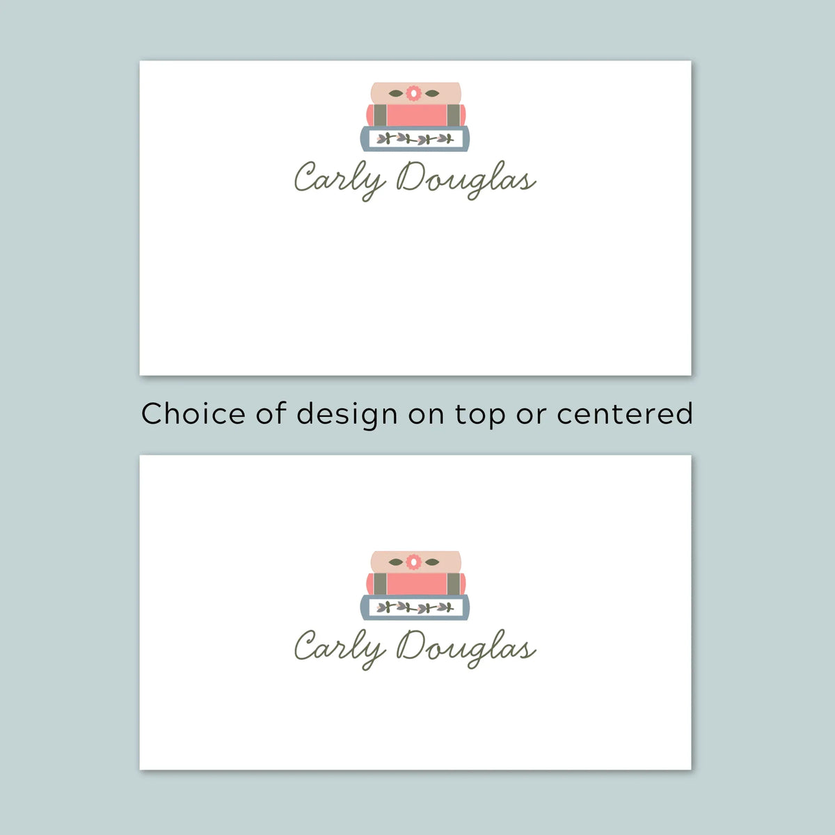 Books - Personalized Gift Enclosure - The Note House