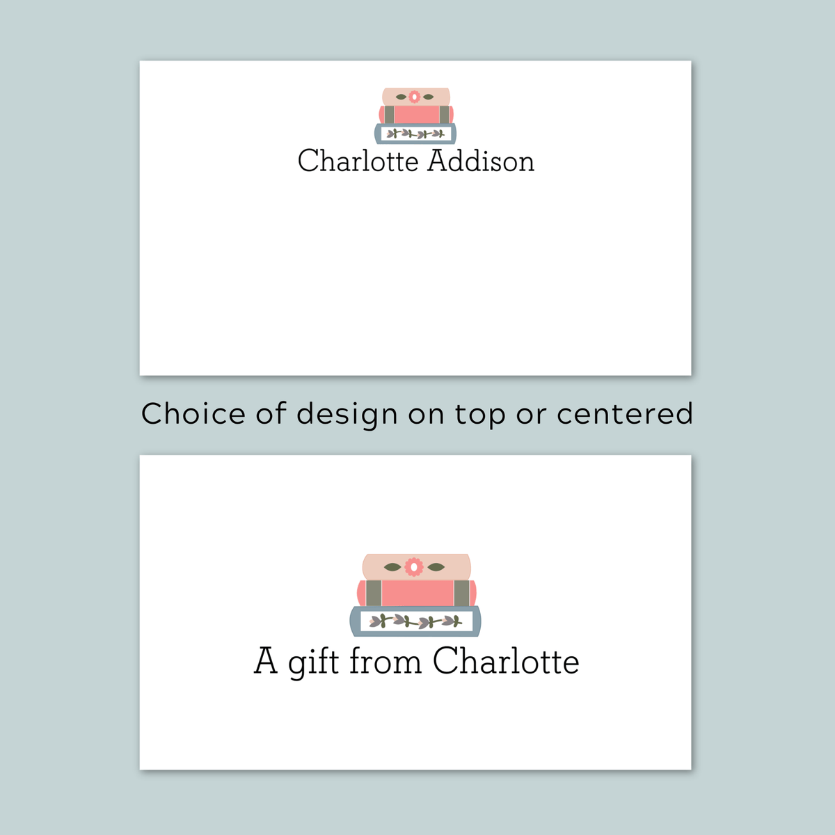 Books - Personalized Gift Enclosure - The Note House