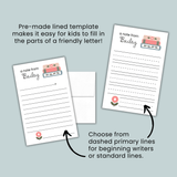 Books - Personalized Lined Letter Writing Stationery - The Note House