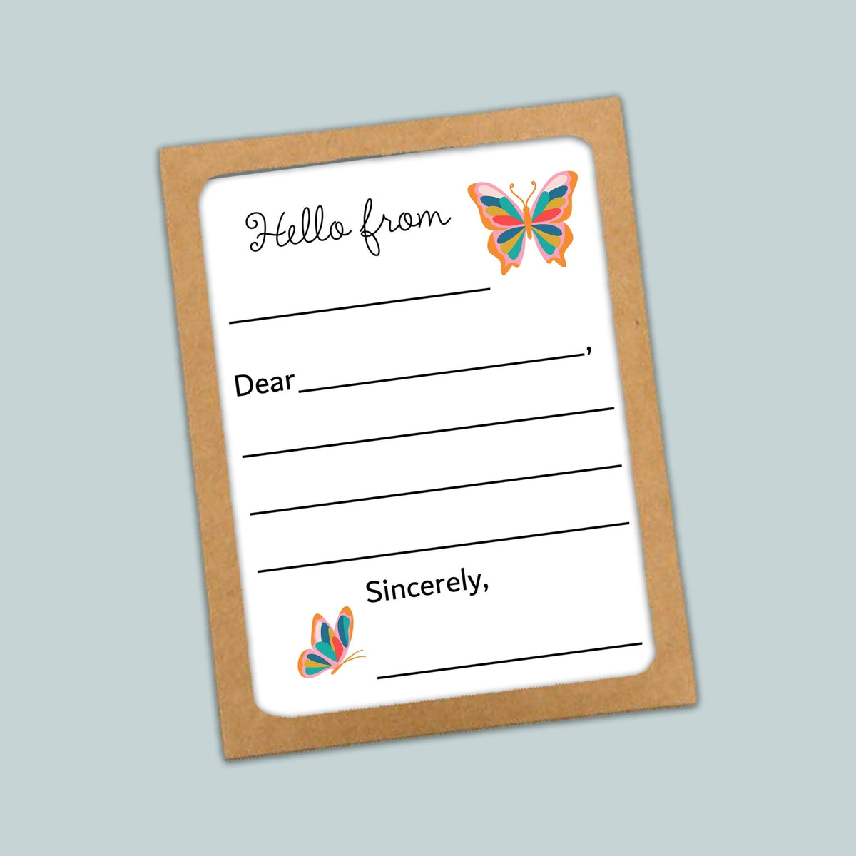 Butterfly - Lined Note Cards - The Note House