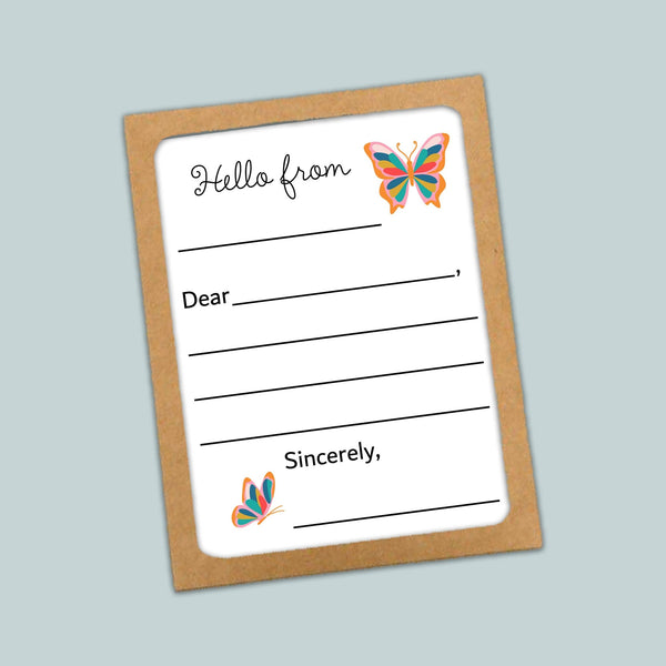 Butterfly - Lined Note Cards - The Note House
