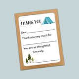 Camp - Fill - in Thank You Cards - The Note House