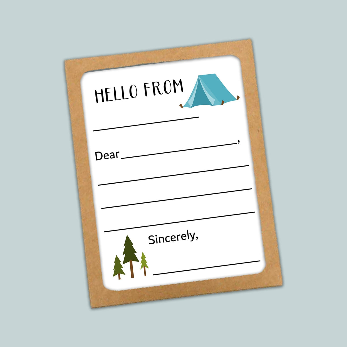 Camp - Lined Note Cards - The Note House