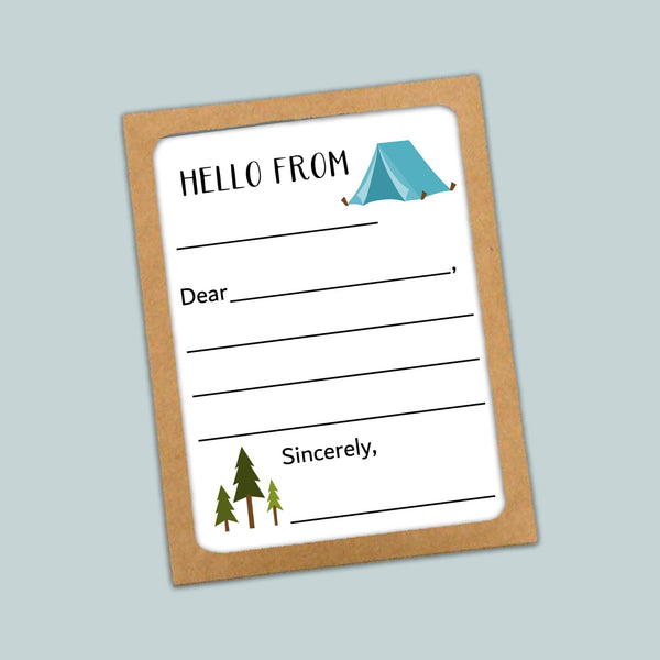 Camp - Lined Note Cards - The Note House