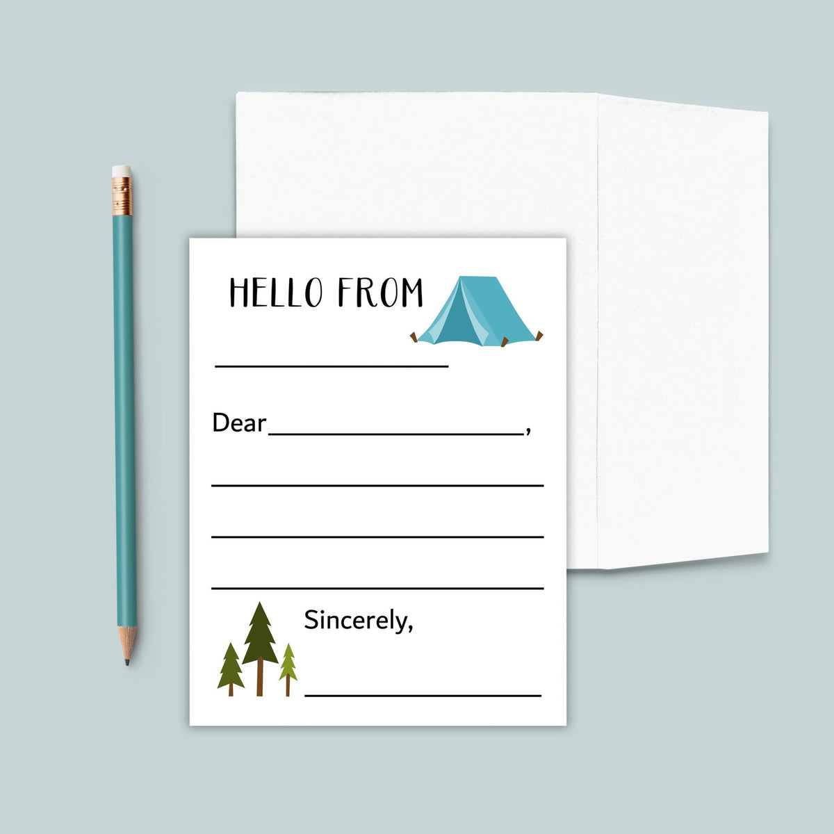 Camp - Lined Note Cards - The Note House