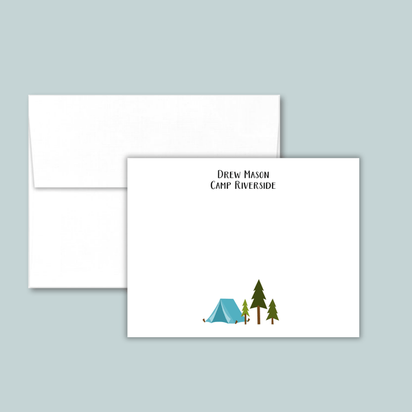 Camp Notes - Personalized Flat Note Card - The Note House