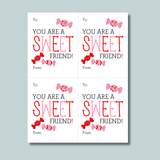 Candy - Classroom Valentine's Day Cards - Printable Instant Download - The Note House