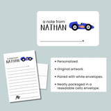 Car - Personalized Lined Letter Template - The Note House