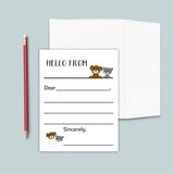 Cat and Dog - Lined Note Cards - The Note House