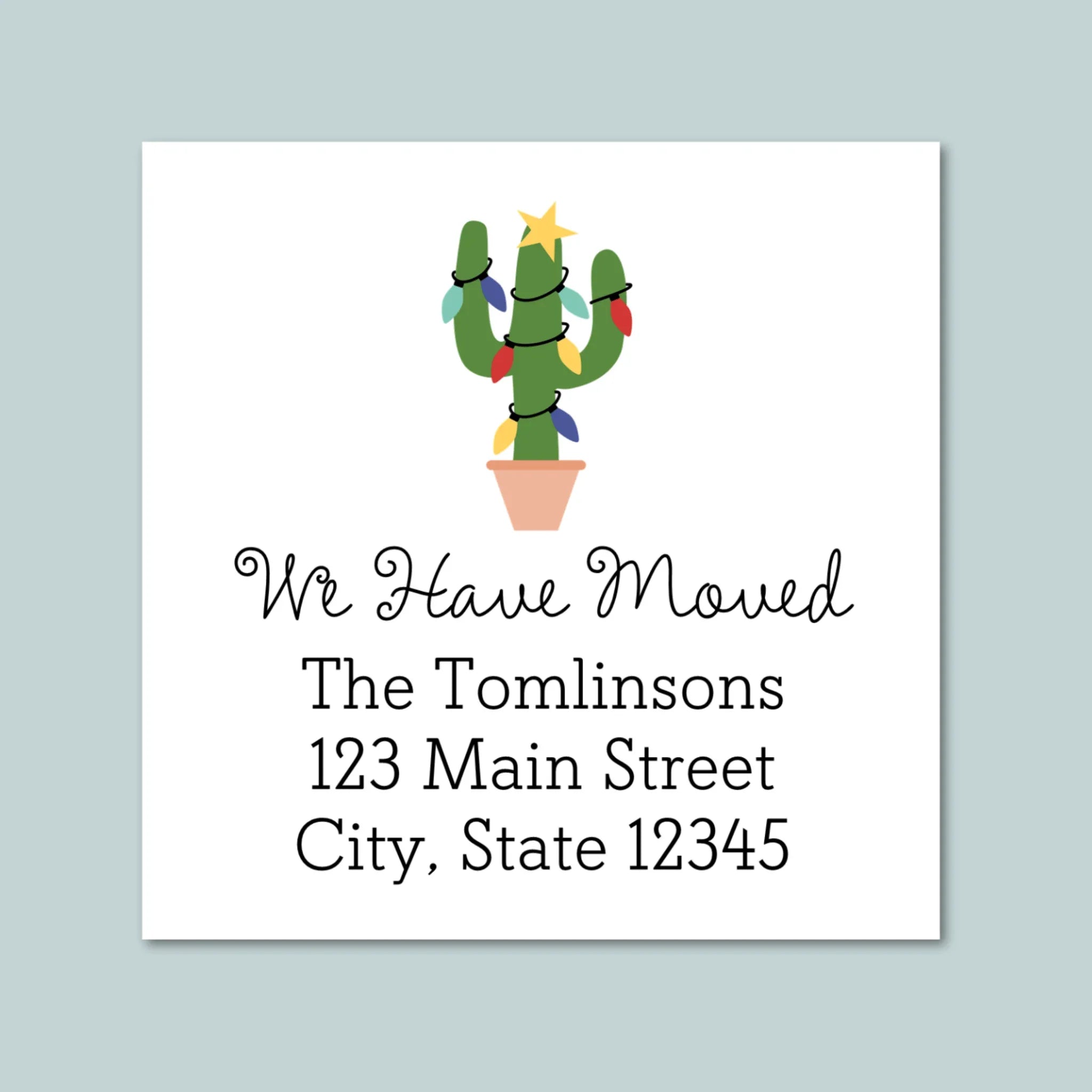 Cactus Returnaddress Labels - Canada