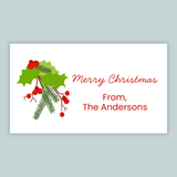 Christmas Holly - Personalized Gift Enclosure - The Note House