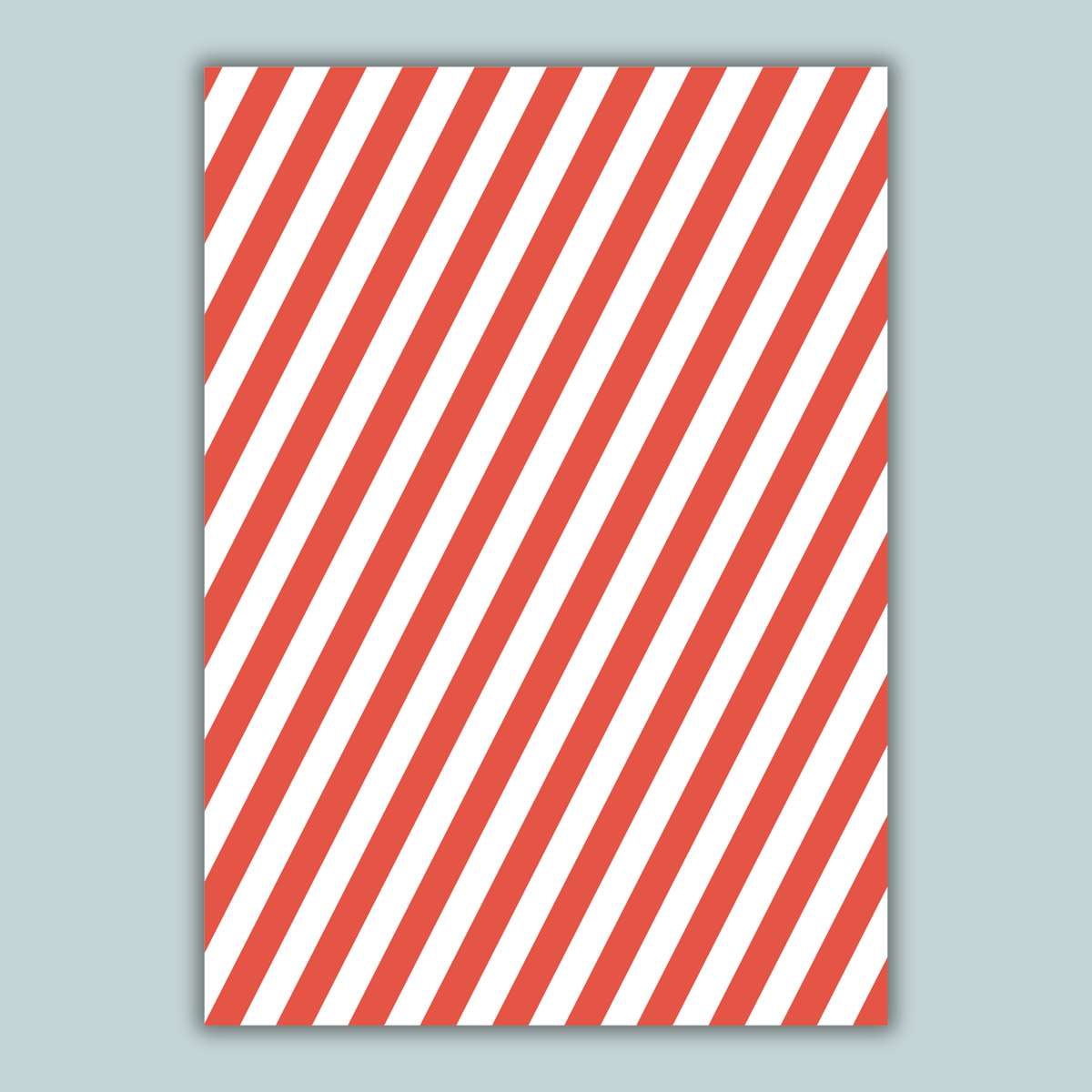 Christmas Stripes - Personalized Photo Card - The Note House