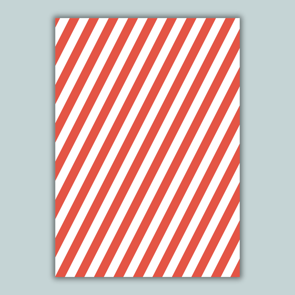 Christmas Stripes - Personalized Photo Card - The Note House