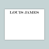 Classic Sophistication - Personalized Flat Note Card - The Note House