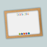 Colorful Apples - Thank You - The Note House