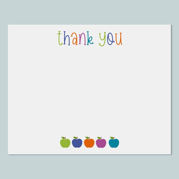 Colorful Apples - Thank You - The Note House