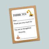 Construction - Fill - in Thank You Cards - The Note House