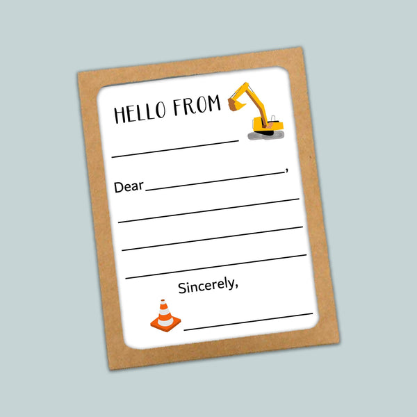 Construction - Lined Note Cards - The Note House