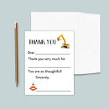Construction - Personalized Fill - in - the - Blank Thank You Cards - The Note House
