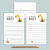 Construction - Personalized Lined Letter Template - The Note House