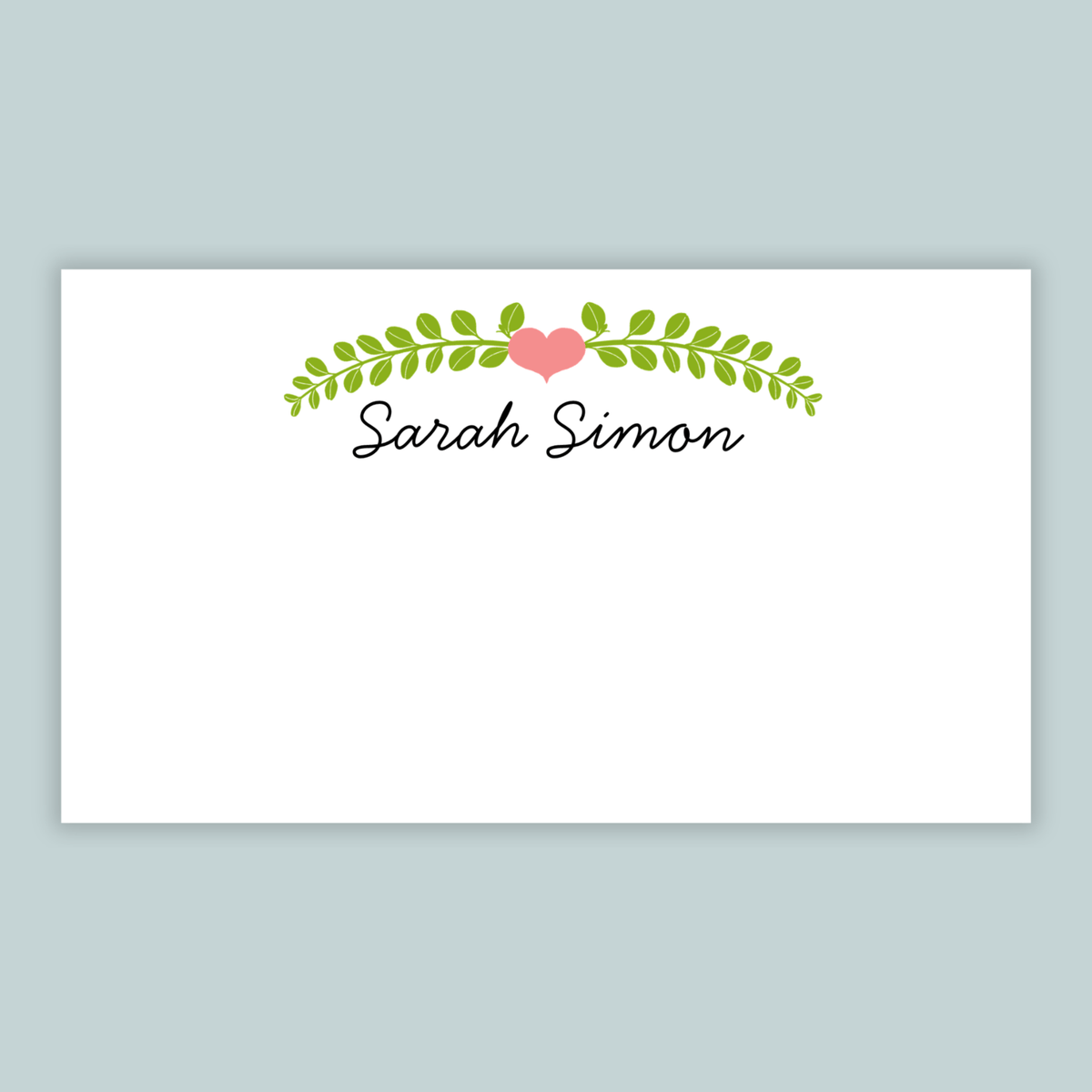 Double Branches - Personalized Gift Enclosure - The Note House