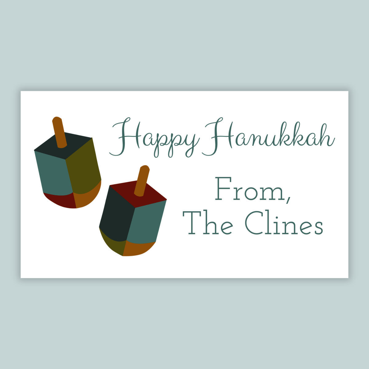 Dreidel - Personalized Gift Enclosure - The Note House