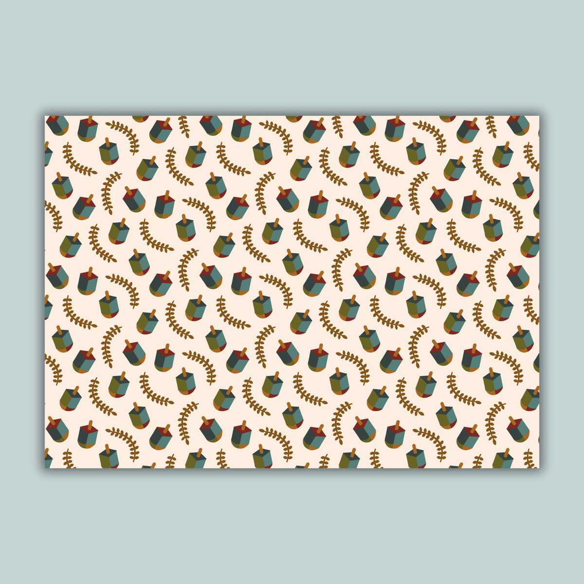 Dreidels - Personalized Photo Card - The Note House