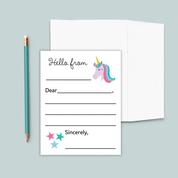 Unicorn - Lined Note Cards - The Note House
