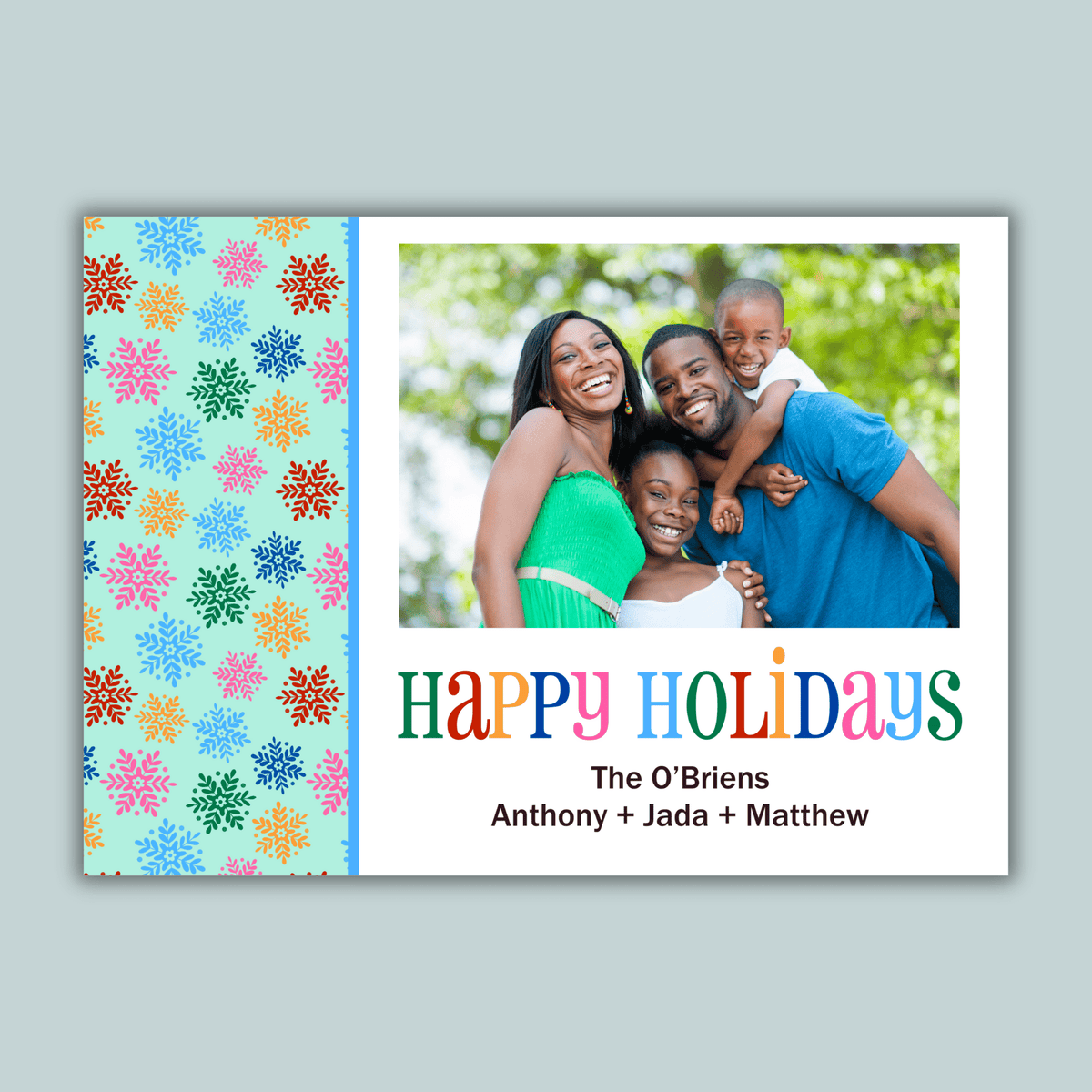 Festive Friends - Personalized Photo Card - The Note House