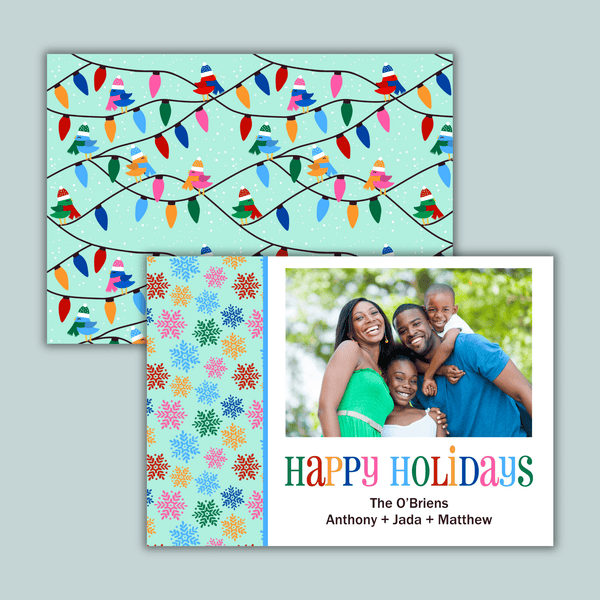 Festive Friends - Personalized Photo Card - The Note House