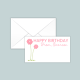 Flower Garden - Personalized Gift Enclosure - The Note House