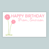 Flower Garden - Personalized Gift Enclosure - The Note House