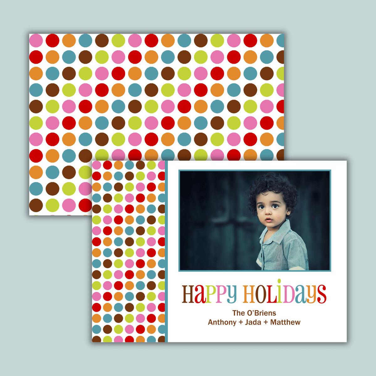 Fun Dots - Personalized Photo Card - The Note House