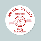 Gift from Santa - Personalized Round Gift Sticker - The Note House