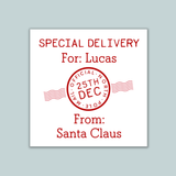 Gift from Santa - Personalized Square Gift Sticker - The Note House