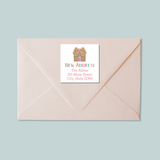 Gingerbread House - We've Moved Square Address Label - The Note House