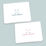 Golf - Personalized Folded Note Card - The Note House