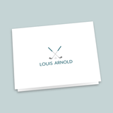Golf - Personalized Folded Note Card - The Note House