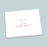 Golf - Personalized Folded Note Card - The Note House