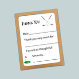 Golf (Pink) - Fill - in Thank You Notes - The Note House