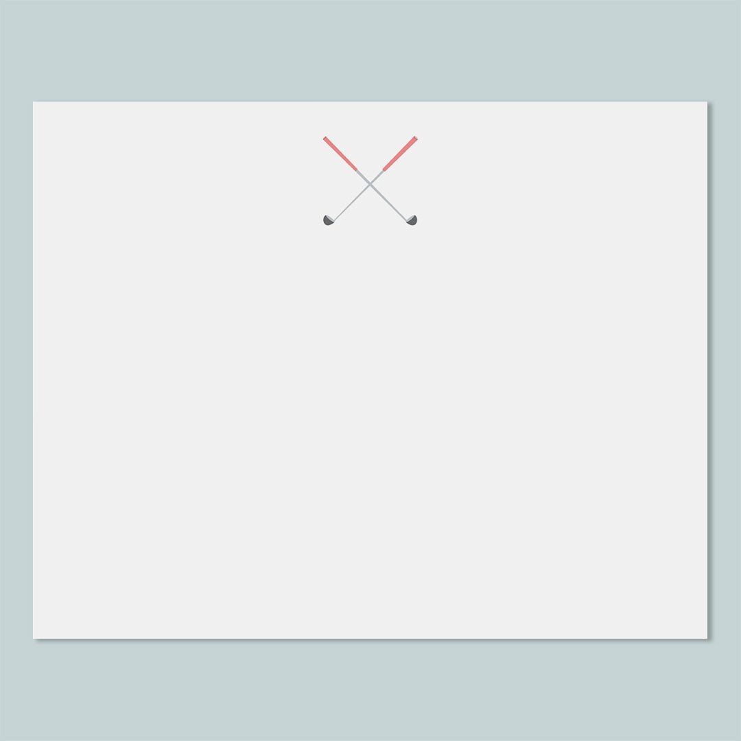 Golf (Pink) - Note Cards - The Note House