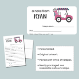 Golf (Pink) - Personalized Fill - in Letter Template - The Note House