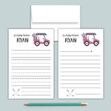 Golf (Pink) - Personalized Lined Letter Template - The Note House