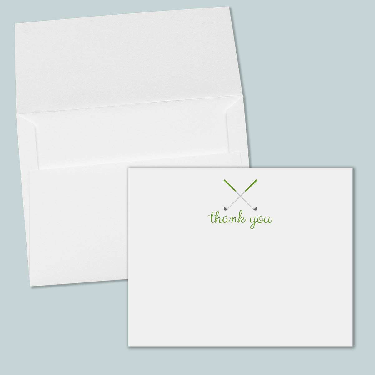 Golf (Green) -  Flat Note Cards