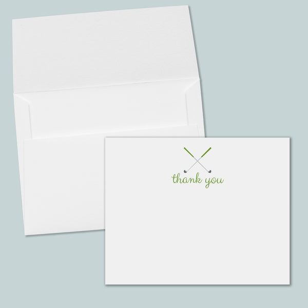 Golf (Green) -  Flat Note Cards