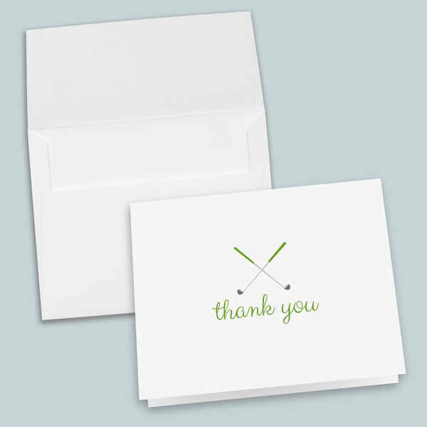 Golf (Green) -  Folded Note Cards